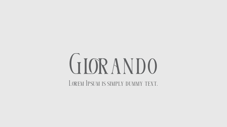 Glorando Font