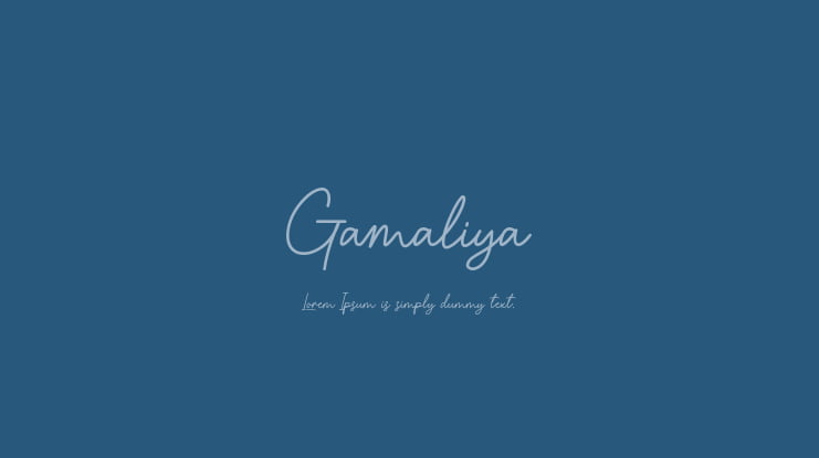 Gamaliya Font