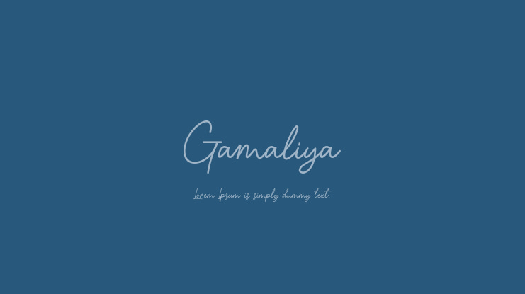 Gamaliya Font