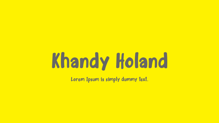 Khandy Holand Font