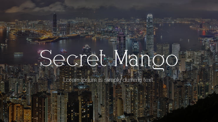 Secret Mango Font