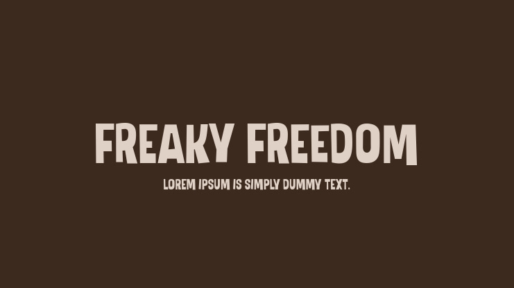 Freaky Freedom Font