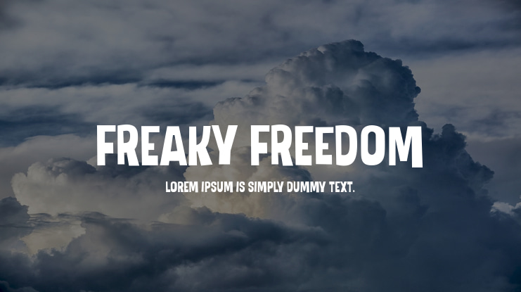 Freaky Freedom Font