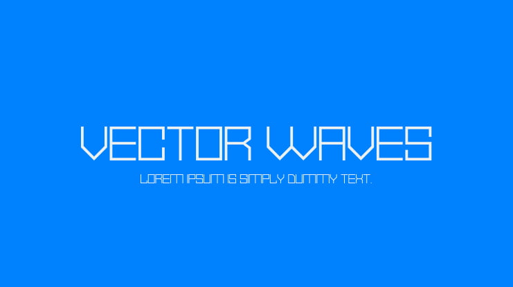 Vector Waves Font