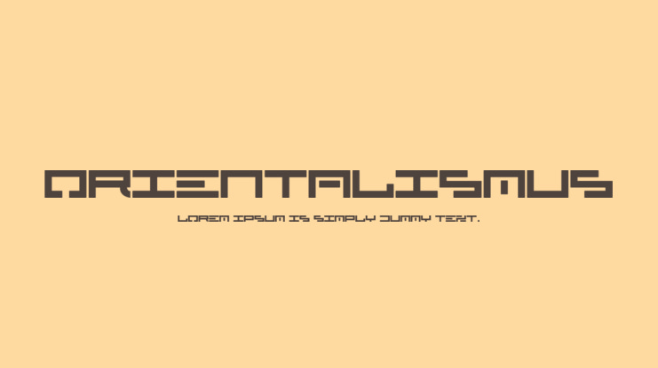 Orientalismus Font