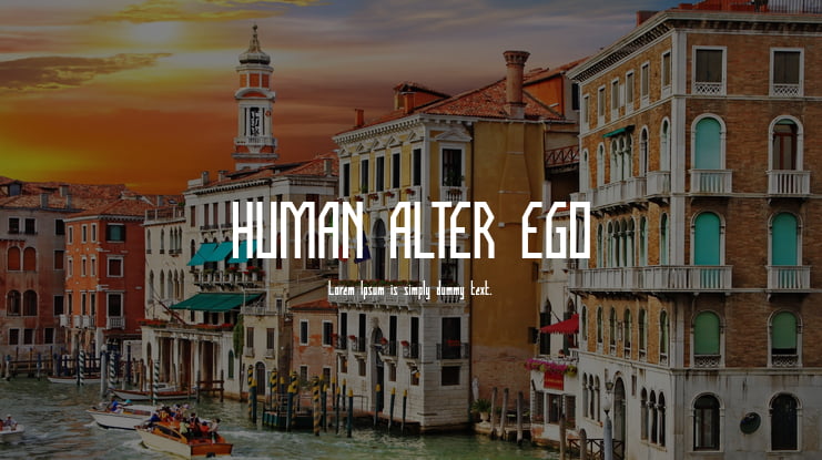 HUMAN ALTER EGO Font Family