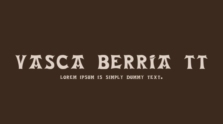 Vasca Berria TT Font