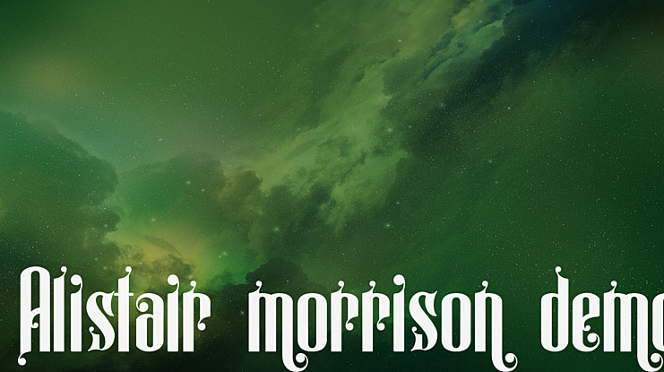 Alistair morrison demo Font