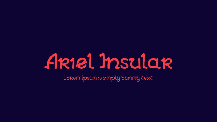 Ariel Insular Font
