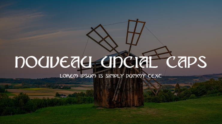 Nouveau Uncial Caps Font