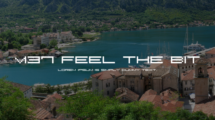 M37 Feel The Bit Font
