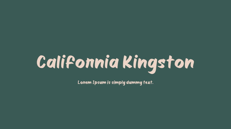 California Kingston Font