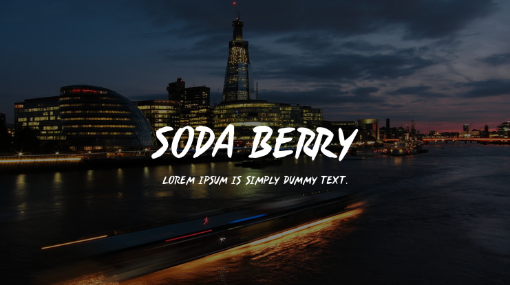 Soda Berry Font