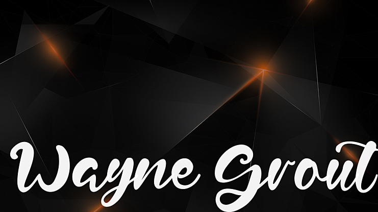 Wayne Grout Font