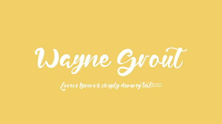 Wayne Grout Font