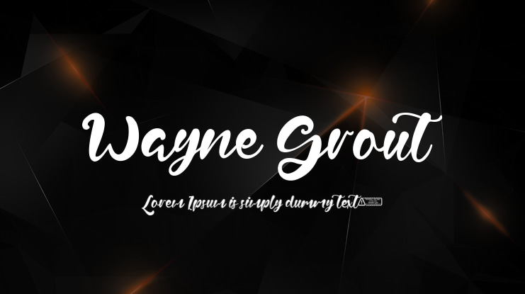 Wayne Grout Font