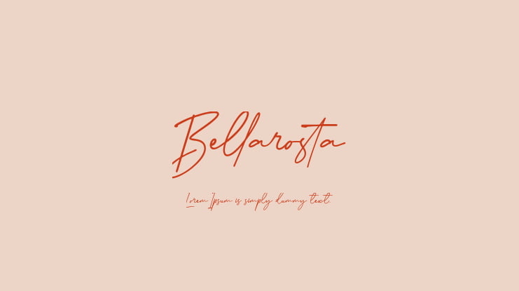 Bellarosta Font