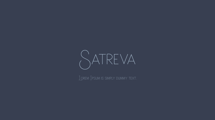 Satreva Font