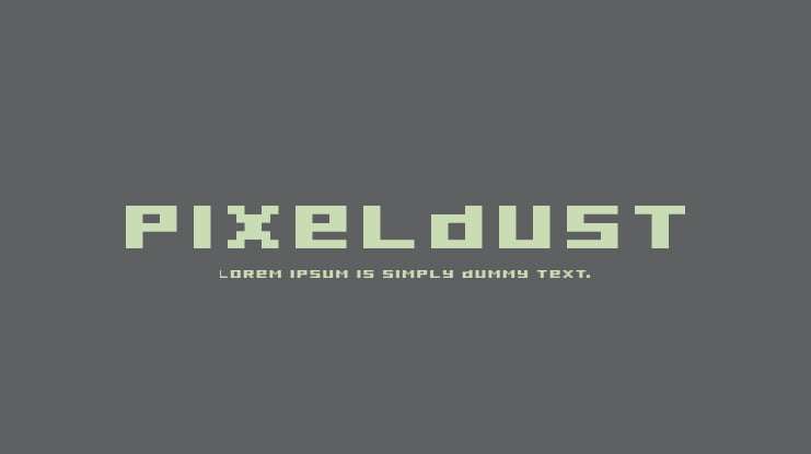 Pixeldust Font Family