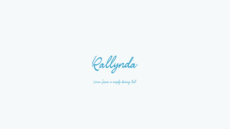 Rallynda Font