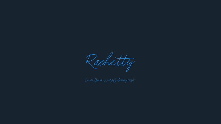 Rachetty Font