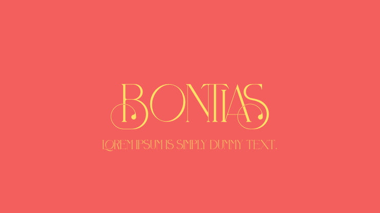 Bontias Font