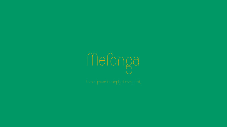 Mefonga Font