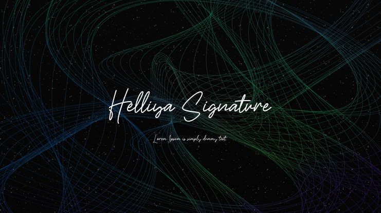 Helliya Signature Font