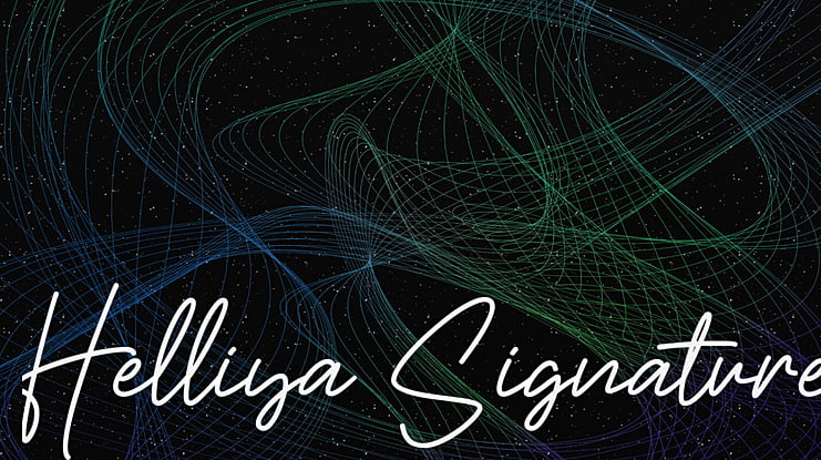 Helliya Signature Font