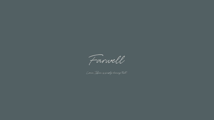 Farwell Font Family
