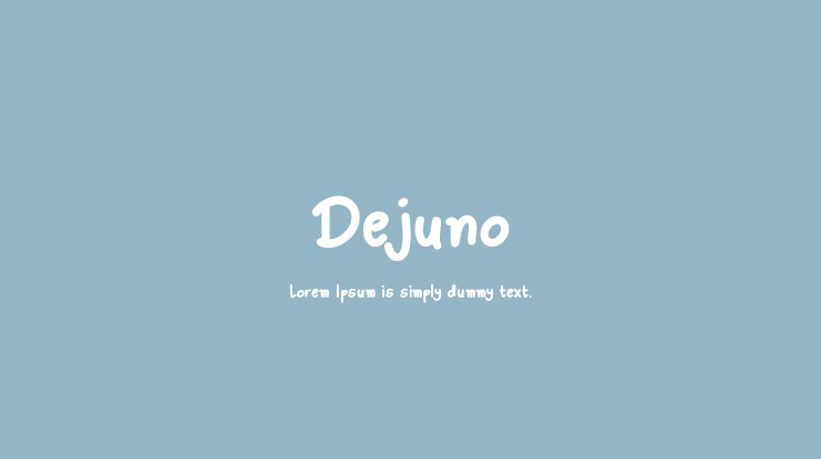Dejuno Font