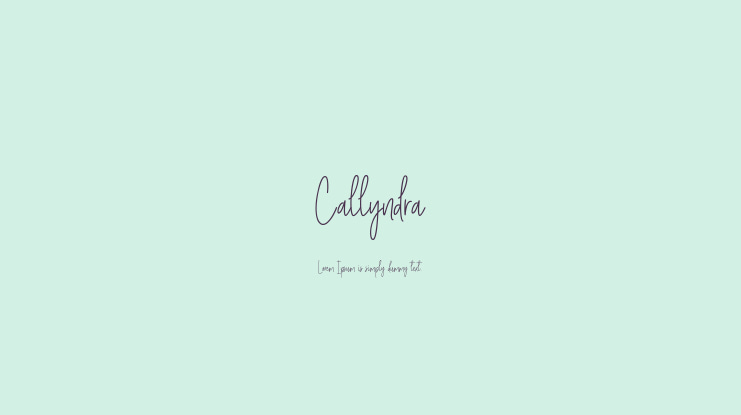Callyndra Font
