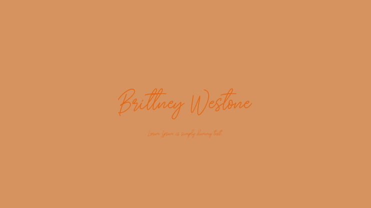 Brittney Westone Font