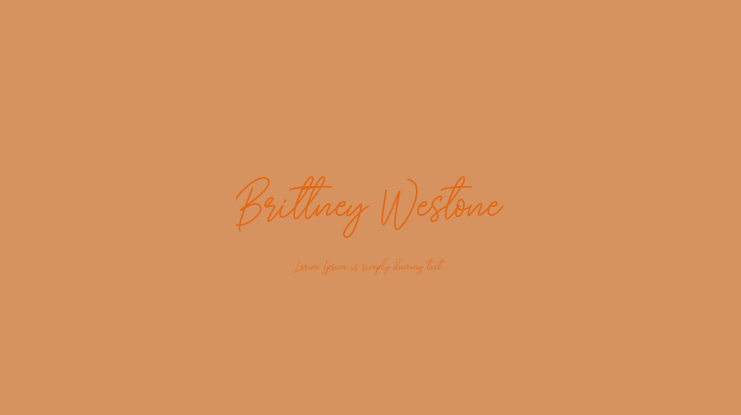 Brittney Westone Font