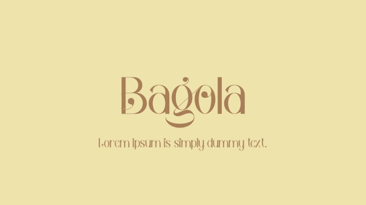 Bagola Font