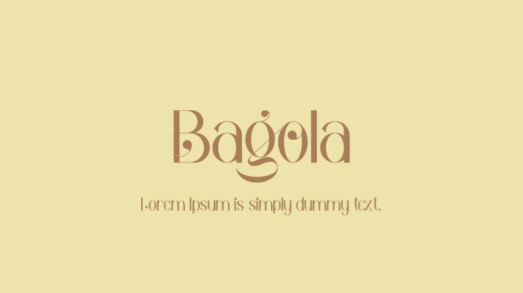 Bagola Font