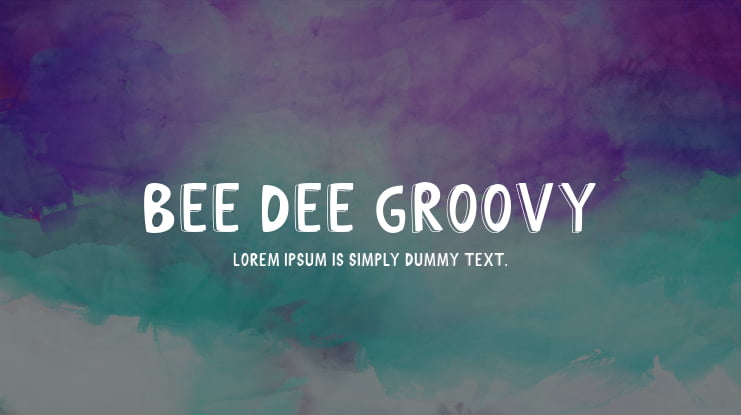 Bee Dee Groovy Font