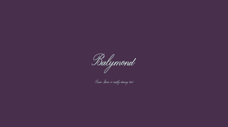 Balymond Font