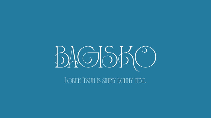 BAGISKO Font