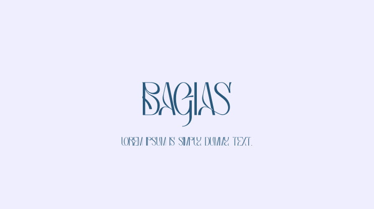 Bagias Font