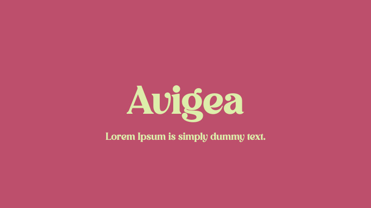 Avigea Font