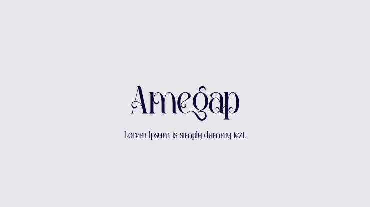 Amegap Font