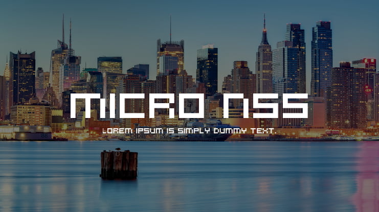 Micro N55 Font
