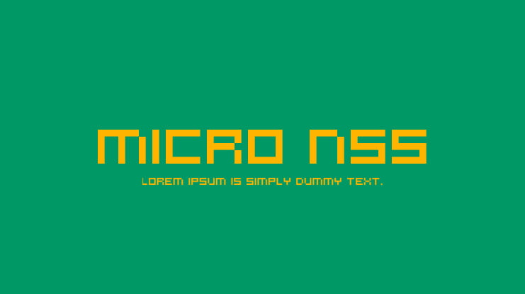 Micro N55 Font