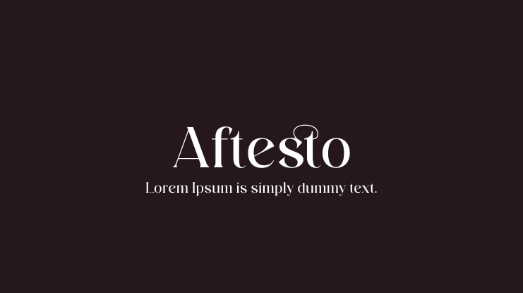 Aftesto Font