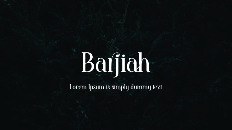 Barjiah Font