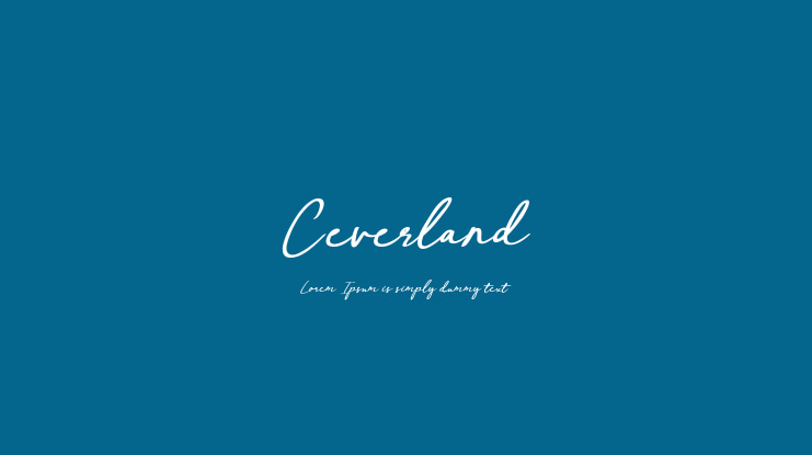 Ceverland Font