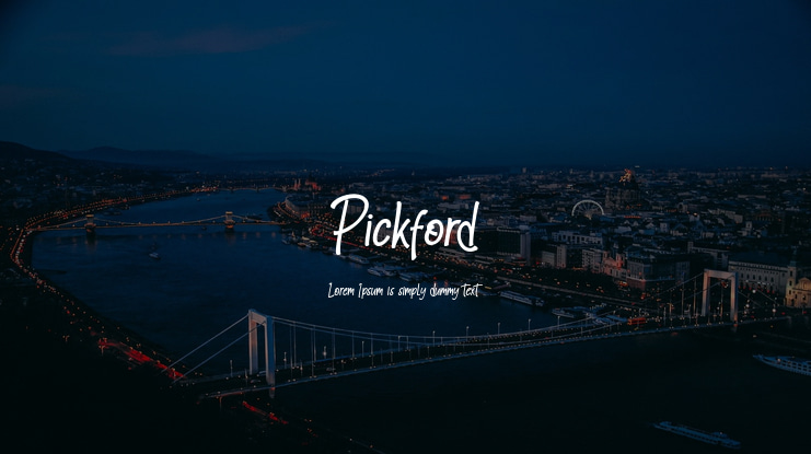 Pickford Font