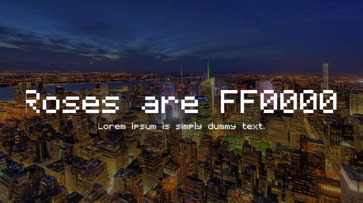 Roses are FF0000 Font