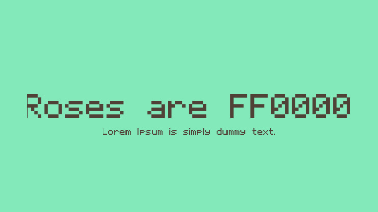 Roses are FF0000 Font